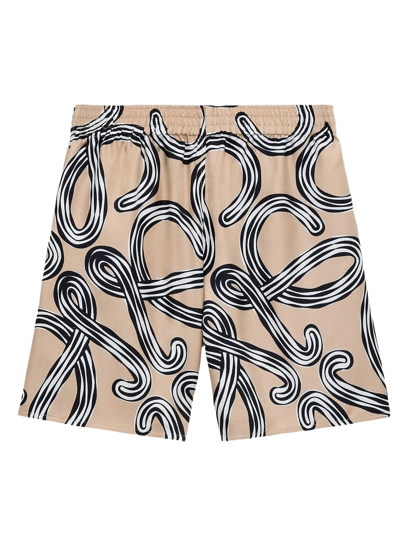 Loewe Women's x Paula's Ibiza Printed Silk Shorts