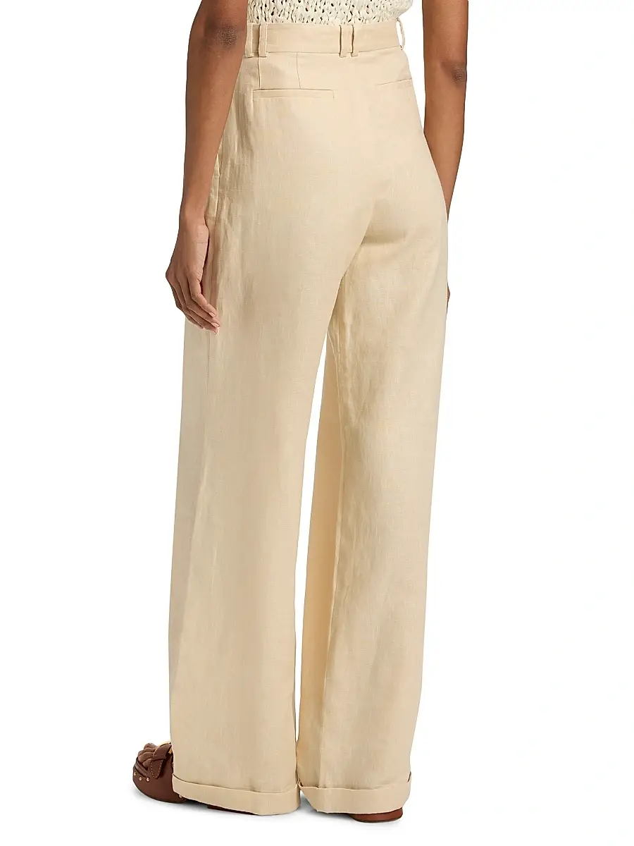 Zimmermann Women's Carousel Linen Wide-Leg Pants | Thumbnail 5 Zimmermann Women's Carousel Linen Wide-Leg Pants | Thumbnail 5