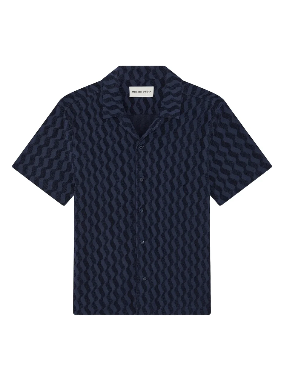 Men's Roberto Listra Jacquard Terry Shirt Men's Roberto Listra Jacquard Terry Shirt