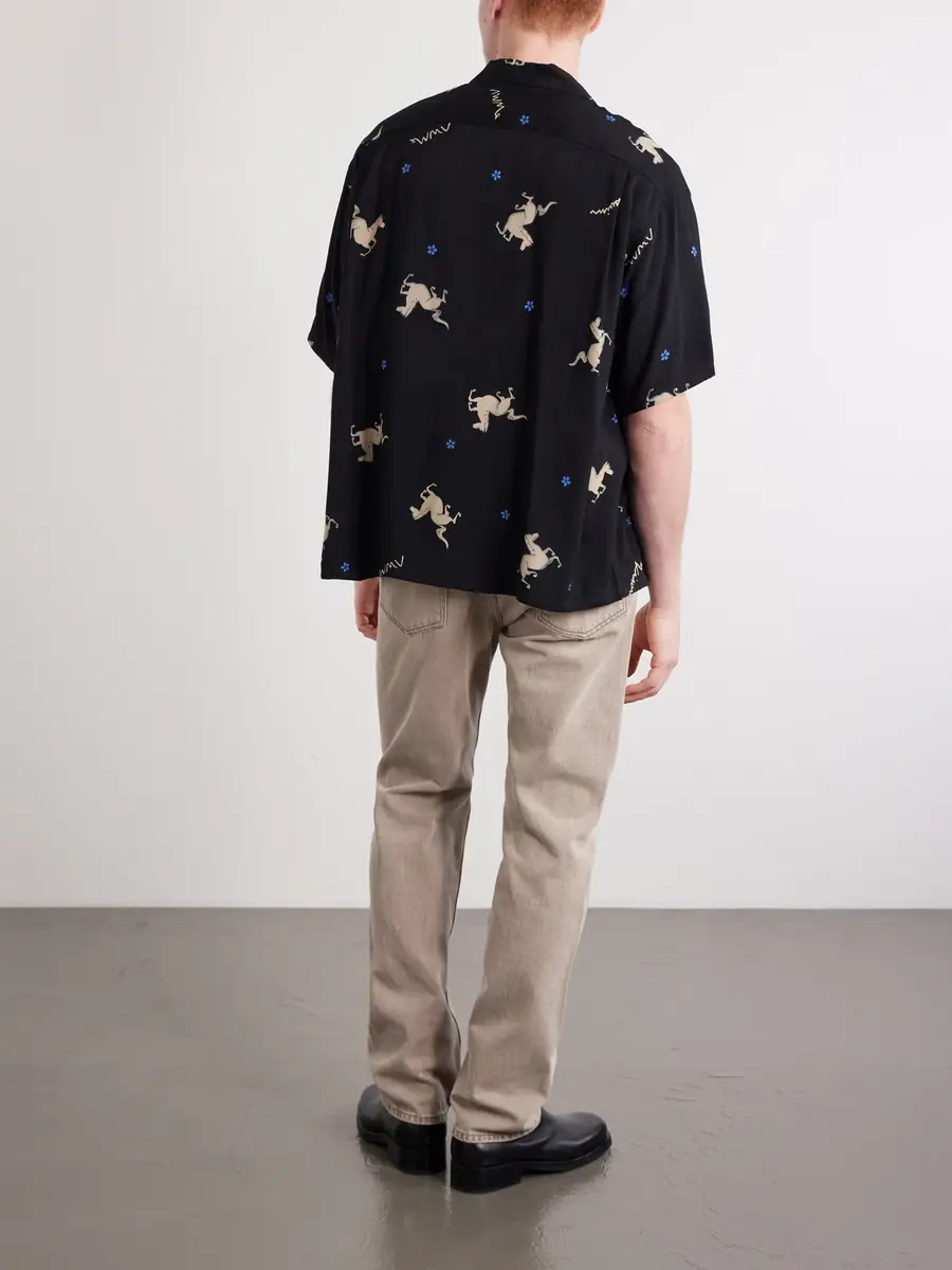 Visvim Crosby Camp-Collar Printed Woven Shirt - Men | Thumbnail 4 Visvim Crosby Camp-Collar Printed Woven Shirt - Men | Thumbnail 4