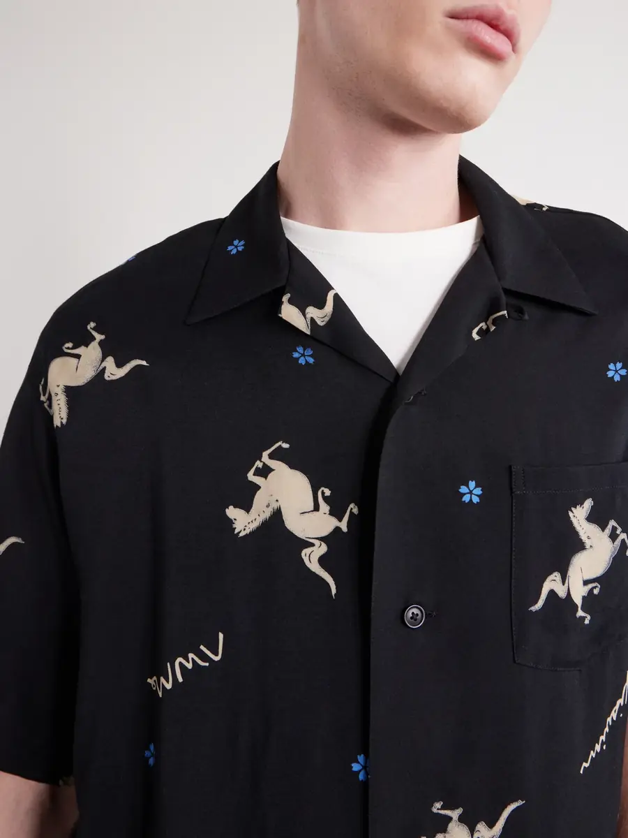 Visvim Crosby Camp-Collar Printed Woven Shirt - Men | Thumbnail 5 Visvim Crosby Camp-Collar Printed Woven Shirt - Men | Thumbnail 5