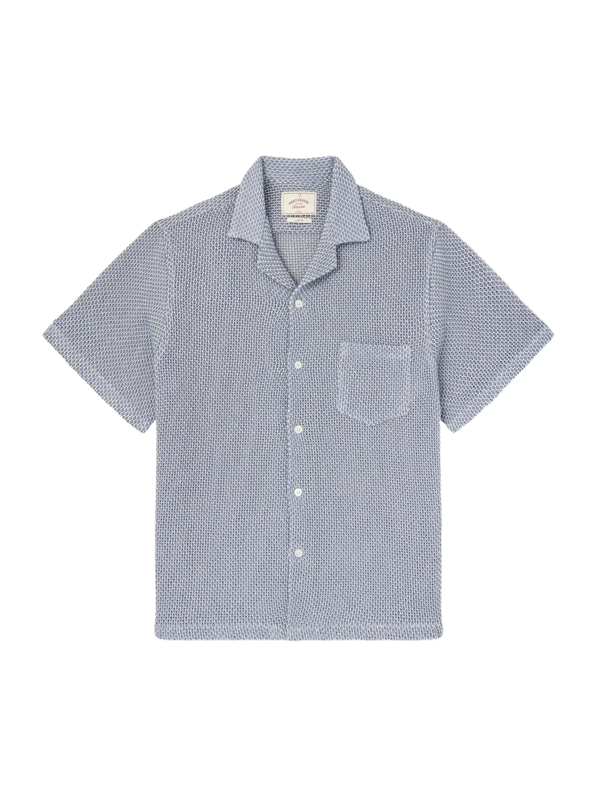 Agora Camp-Collar Cotton-Blend Shirt - Men Agora Camp-Collar Cotton-Blend Shirt - Men