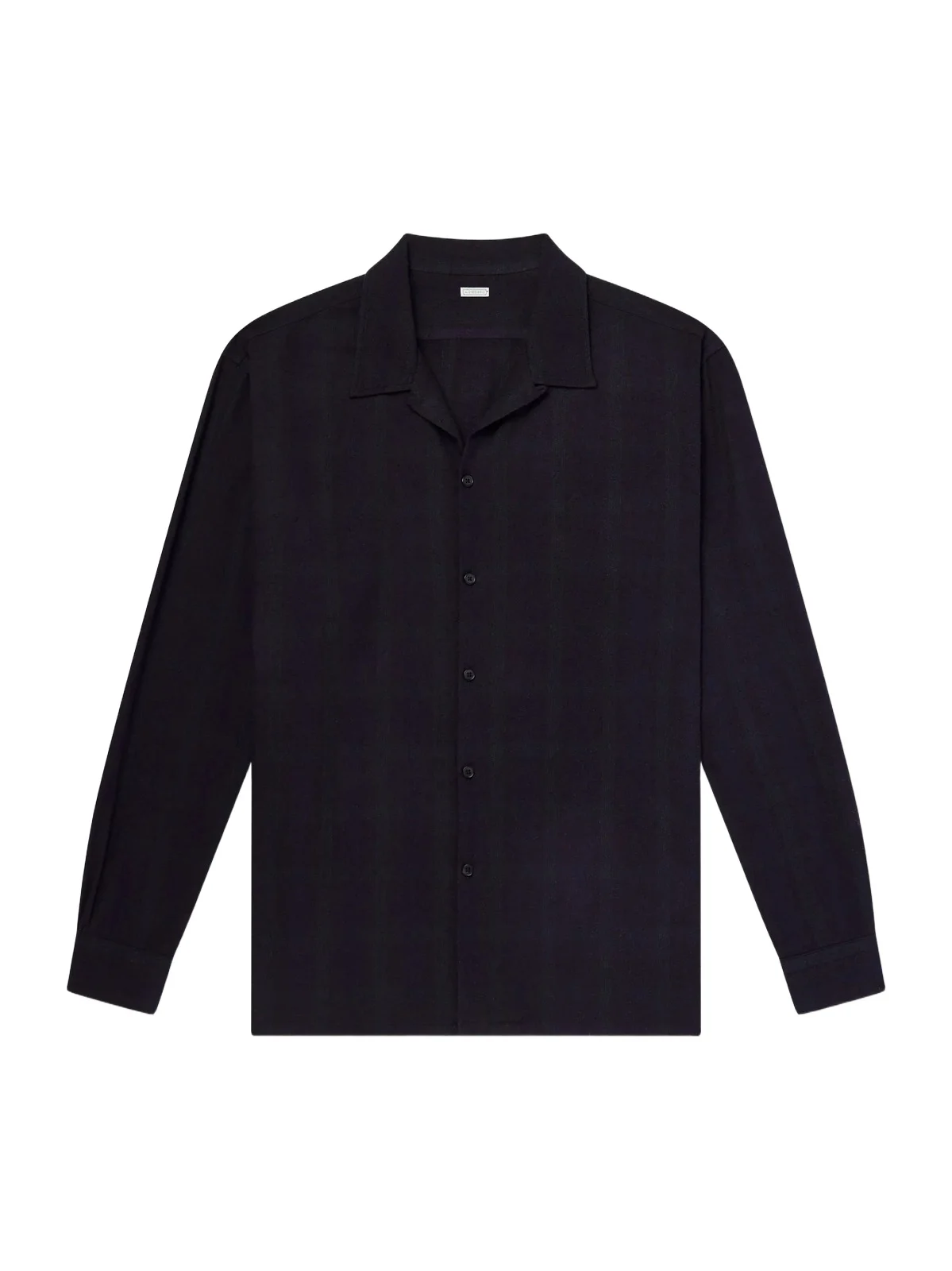 Camp-Collar Checked Silk Shirt - Men