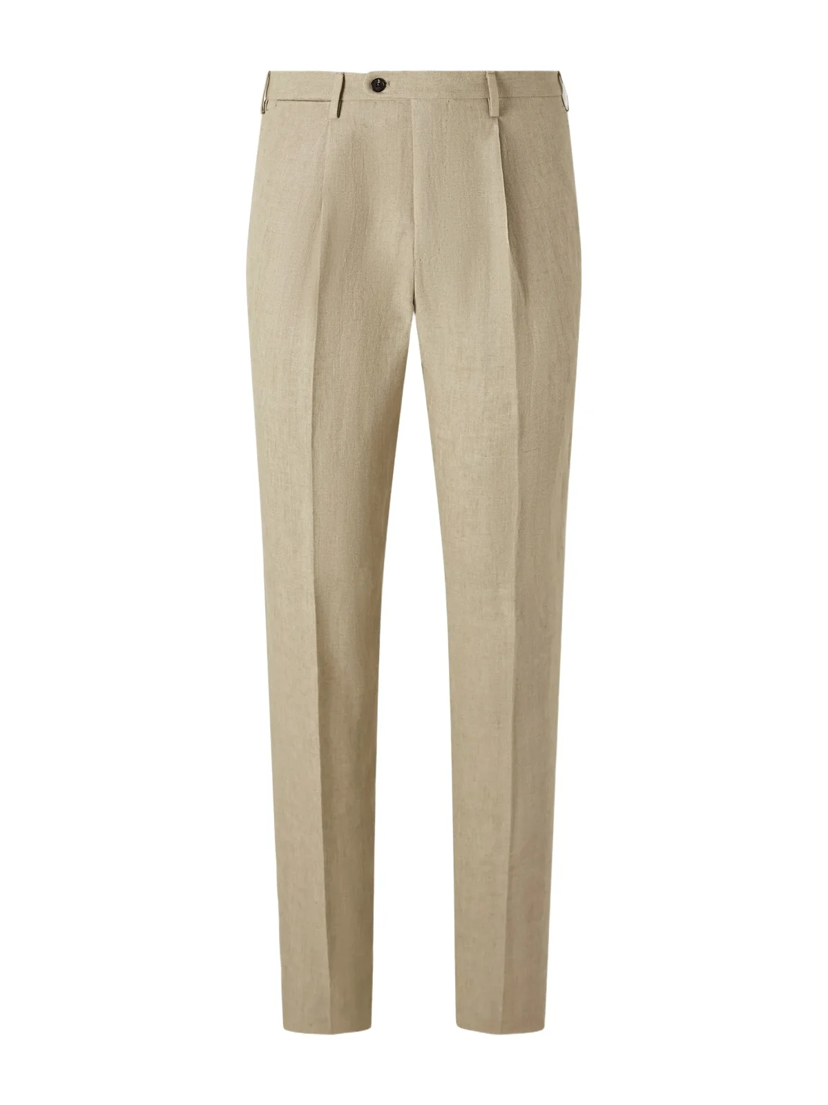 Incotex Straight-Leg Pleated Linen Trousers - Men
