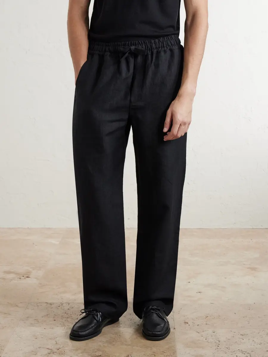 Saman Amel Straight-Leg Linen Trousers - Men | Thumbnail 3 Saman Amel Straight-Leg Linen Trousers - Men | Thumbnail 3