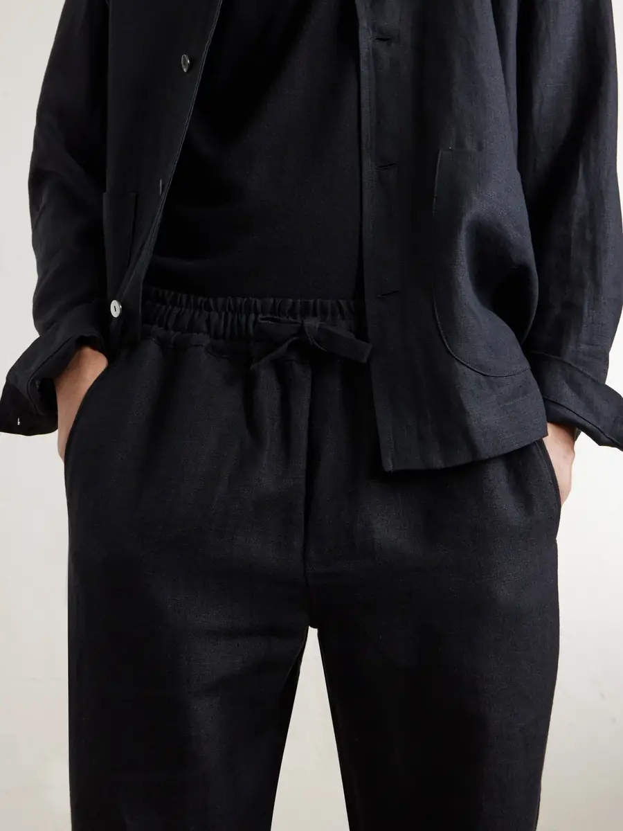 Saman Amel Straight-Leg Linen Trousers - Men | Thumbnail 5 Saman Amel Straight-Leg Linen Trousers - Men | Thumbnail 5