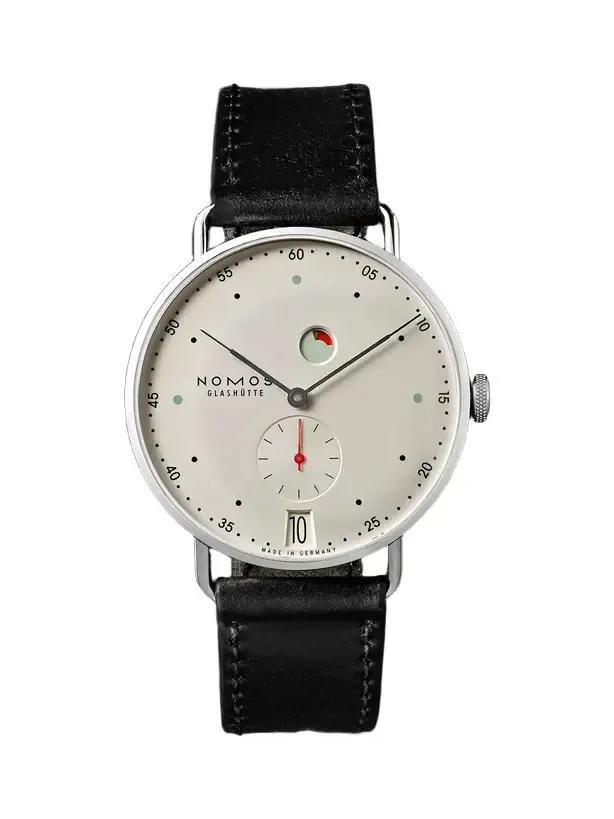 Metro Datum Gangreserve Stainless Steel Watch, Ref. 1101 - Men