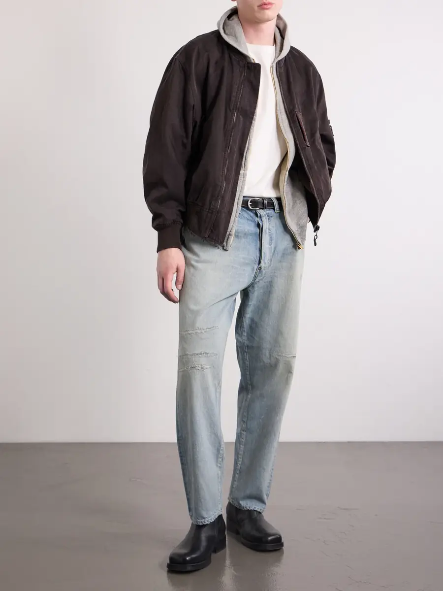 A.PRESSE No.37 Wide-Leg Distressed Jeans - Men | Thumbnail 2