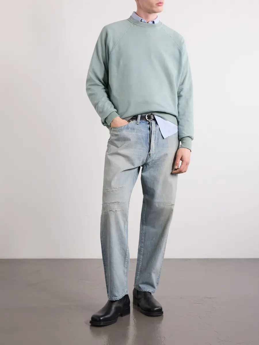 A.PRESSE Cotton-Jersey Sweatshirt - Men | Thumbnail 2