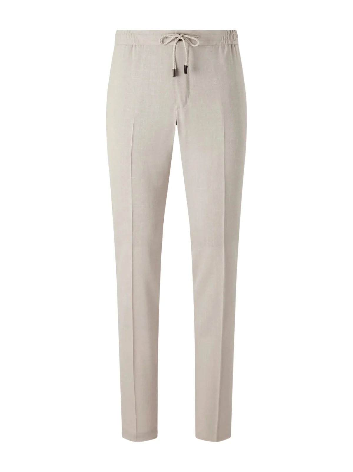 Straight-Leg Pleated Virgin Wool, Silk and Linen-Blend Trousers - Men