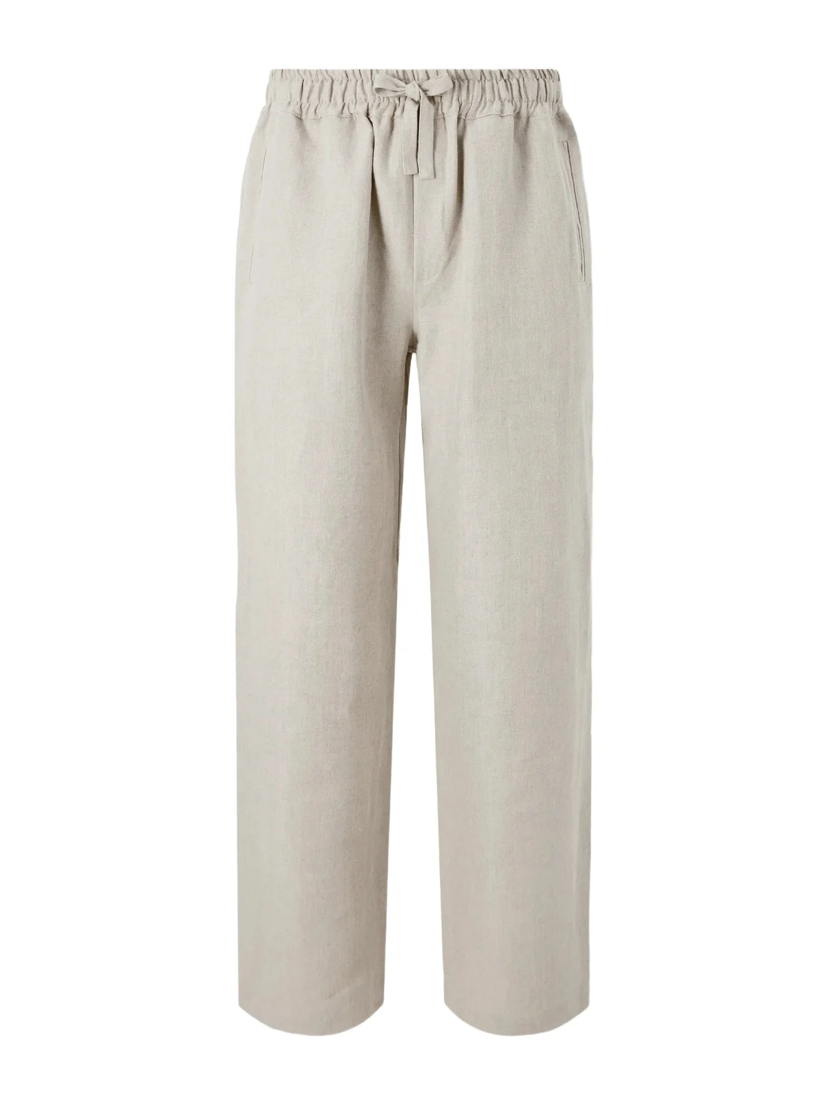 Straight-Leg Linen Trousers - Men Straight-Leg Linen Trousers - Men