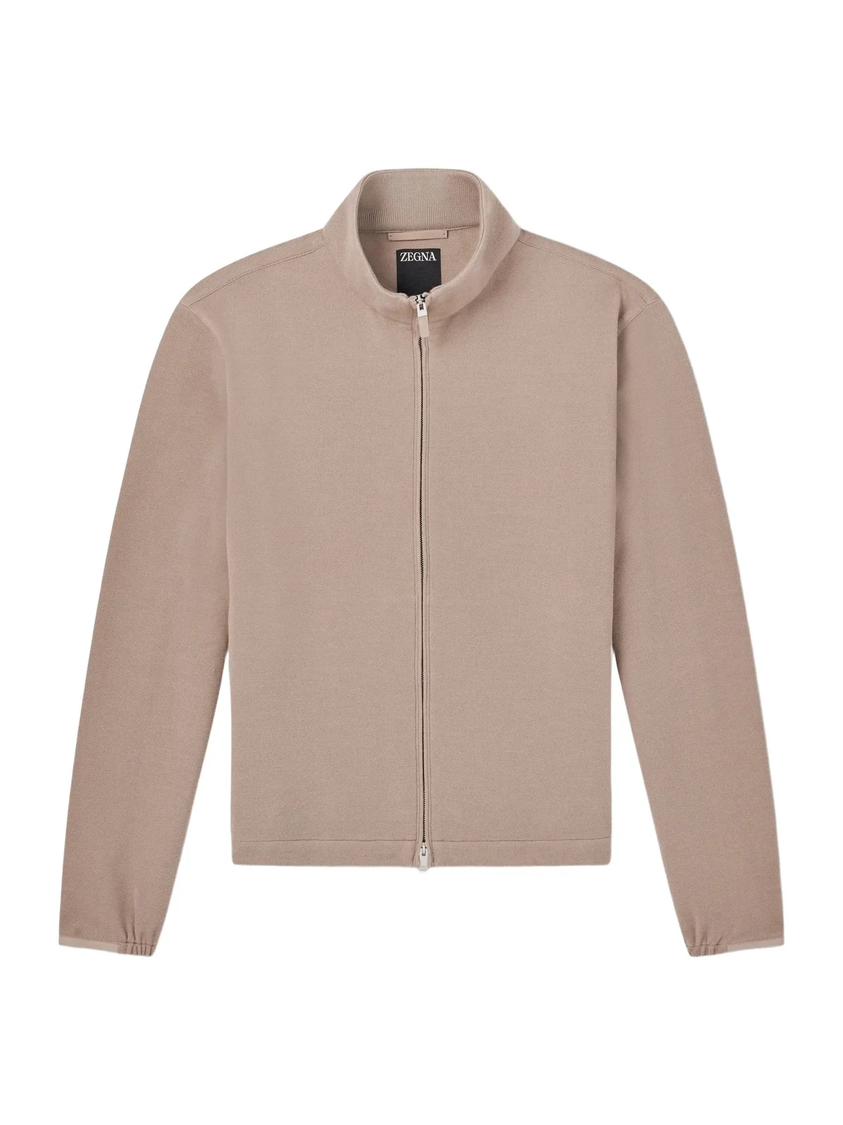 Zegna Honeycomb-Knit Cotton, Wool and Silk-Blend Zip-Up Sweater - Men