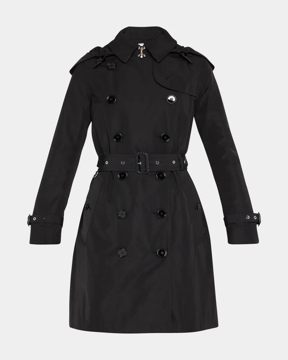 Burberry Kensington Double-Breasted Trench Coat with Detachable Hood | Thumbnail 5 Burberry Kensington Double-Breasted Trench Coat with Detachable Hood | Thumbnail 5