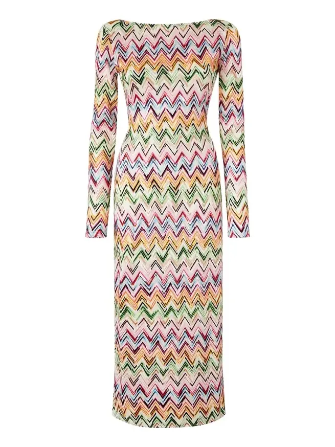 Zig Zag Maxi Beach Dress Zig Zag Maxi Beach Dress