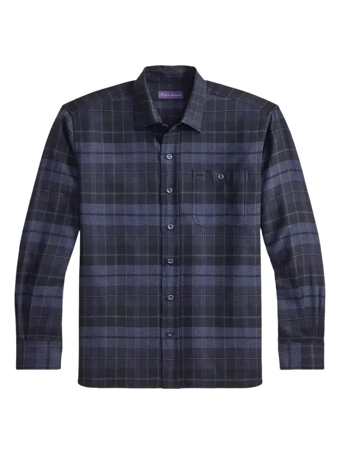 Ralph Lauren Purple Label Plaid Twill Shirt