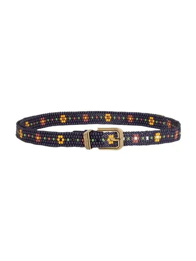 Floral Beaded Belt