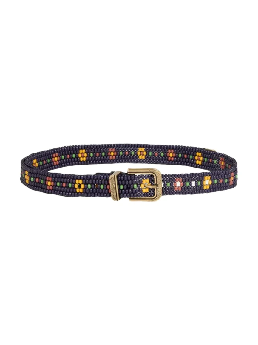 Etro Floral Beaded Belt