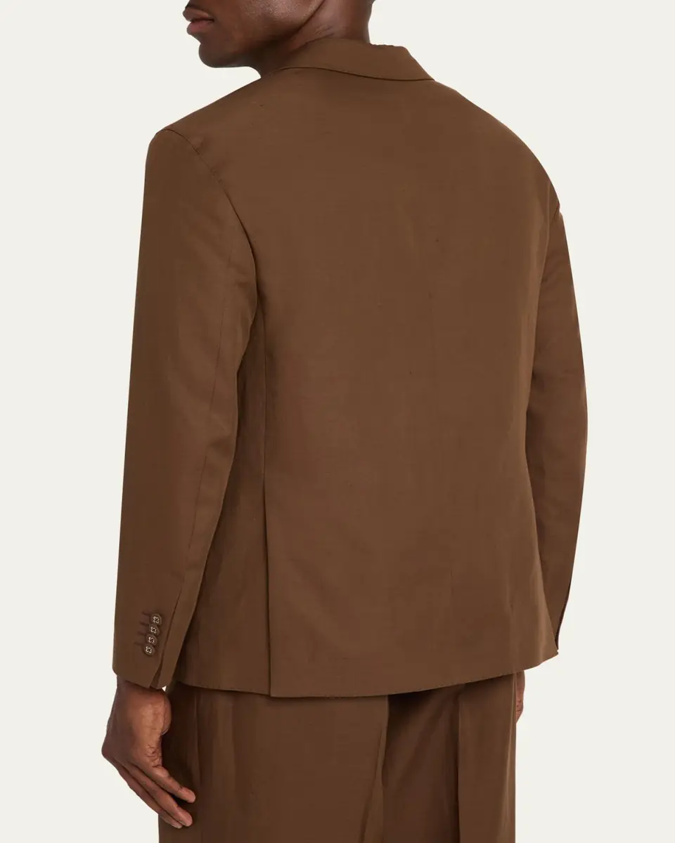 OFFICINE GÉNÉRALE Men's Michel Relaxed Single-Breasted Jacket | Thumbnail 3 OFFICINE GÉNÉRALE Men's Michel Relaxed Single-Breasted Jacket | Thumbnail 3
