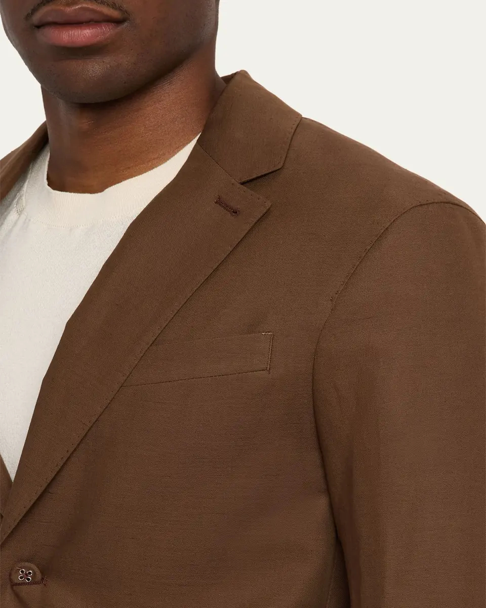 OFFICINE GÉNÉRALE Men's Michel Relaxed Single-Breasted Jacket | Thumbnail 5 OFFICINE GÉNÉRALE Men's Michel Relaxed Single-Breasted Jacket | Thumbnail 5