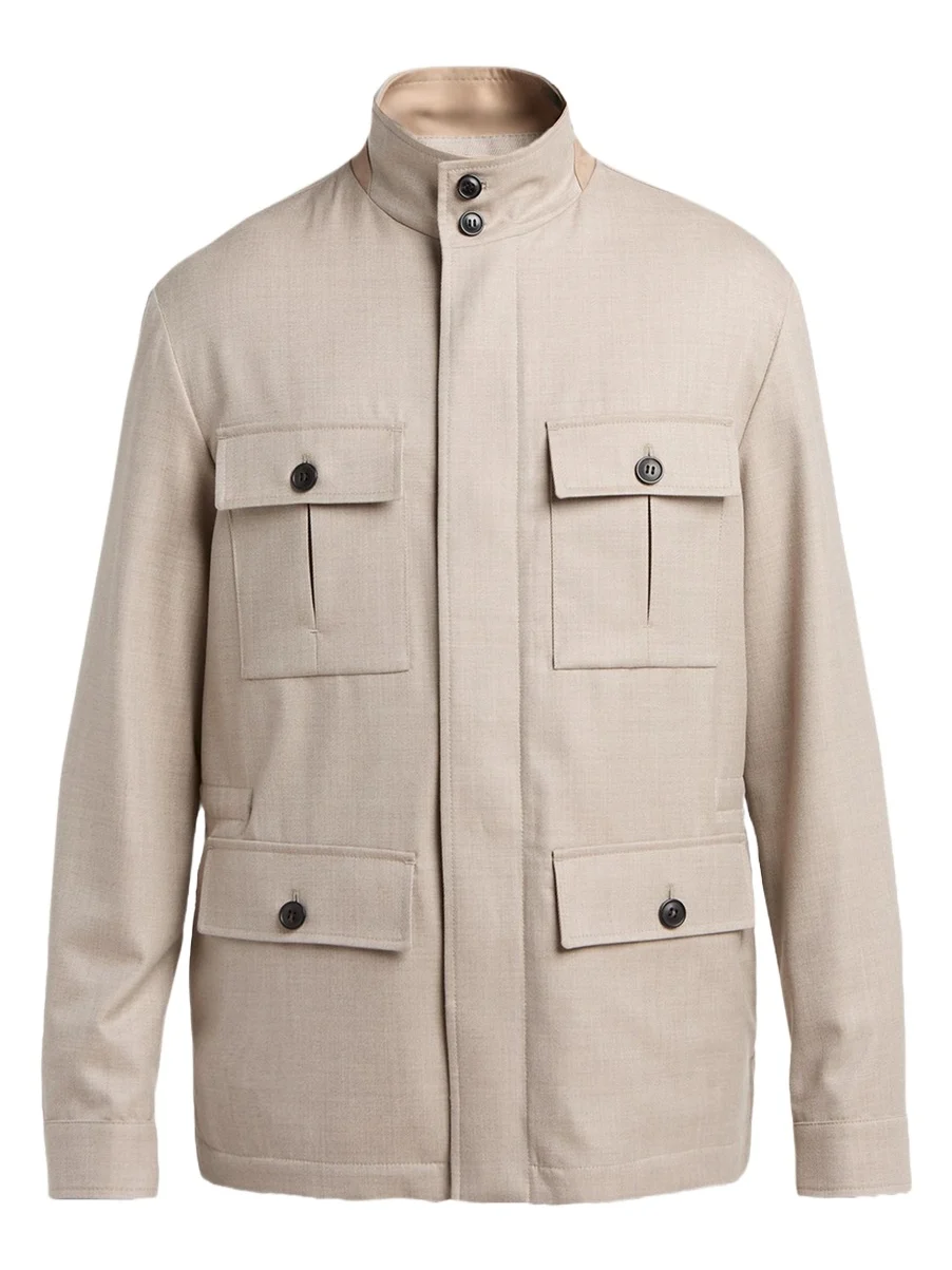 Zegna Men's Wool Field Jacket