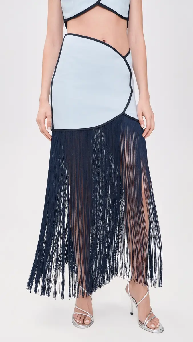 Azulu Joelle Linen Skirt Ice Blue | Thumbnail 3 Azulu Joelle Linen Skirt Ice Blue | Thumbnail 3