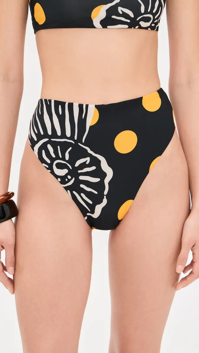 Cala de la Cruz Lulu Bikini Bottoms Calicobw | Thumbnail 2