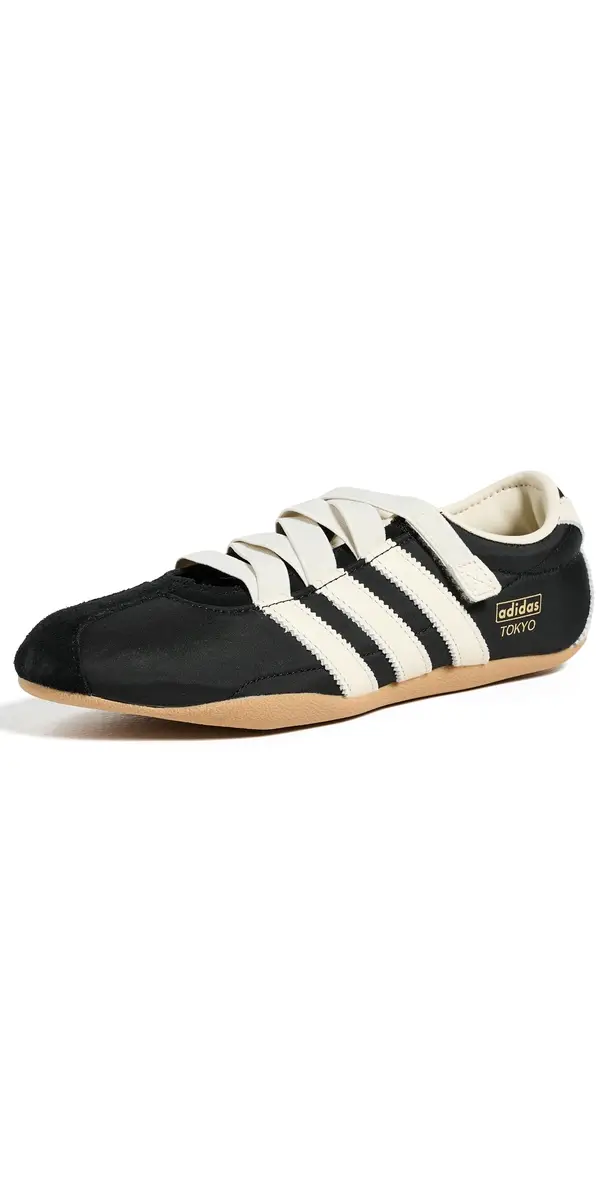 adidas Tokyo Shoes Core Black/Cream White/Gold | Image 1 adidas Tokyo Shoes Core Black/Cream White/Gold | Image 1