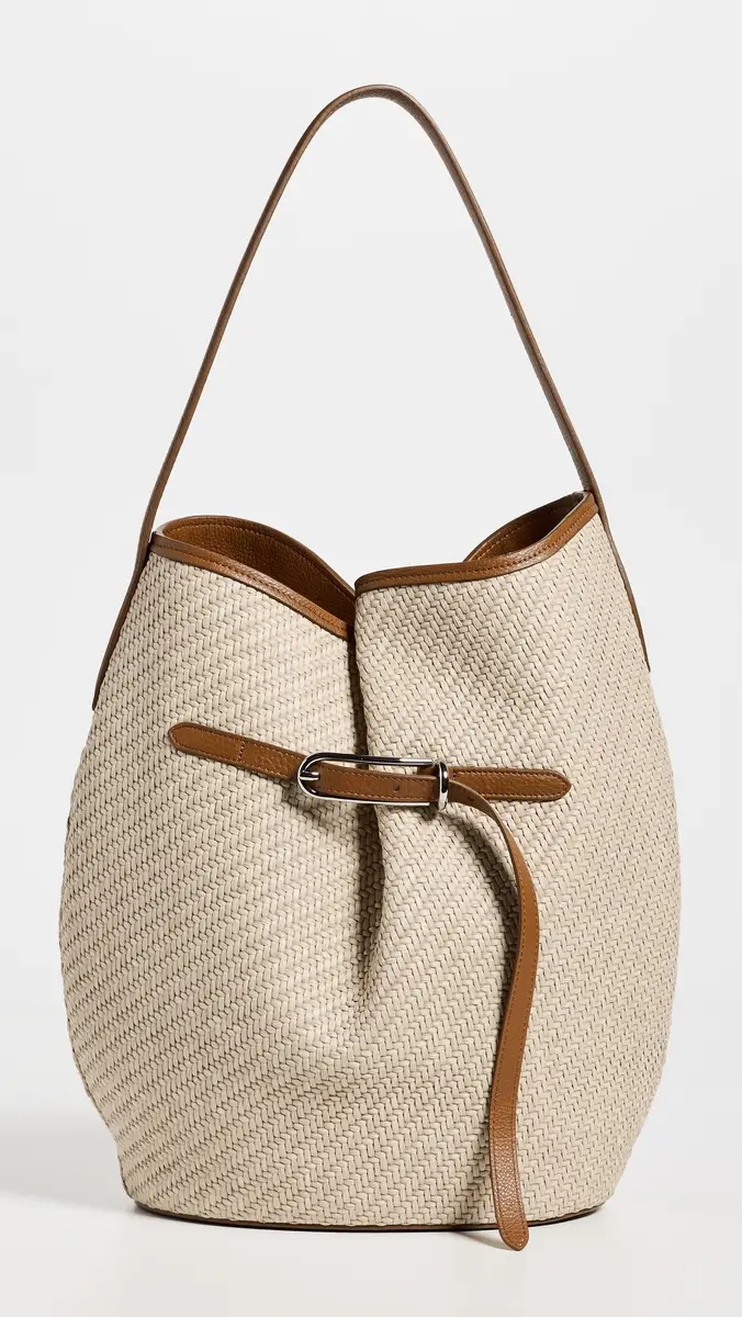 Liffner Belted Large Raffia Bucket Bag | Thumbnail 2 Liffner Belted Large Raffia Bucket Bag | Thumbnail 2
