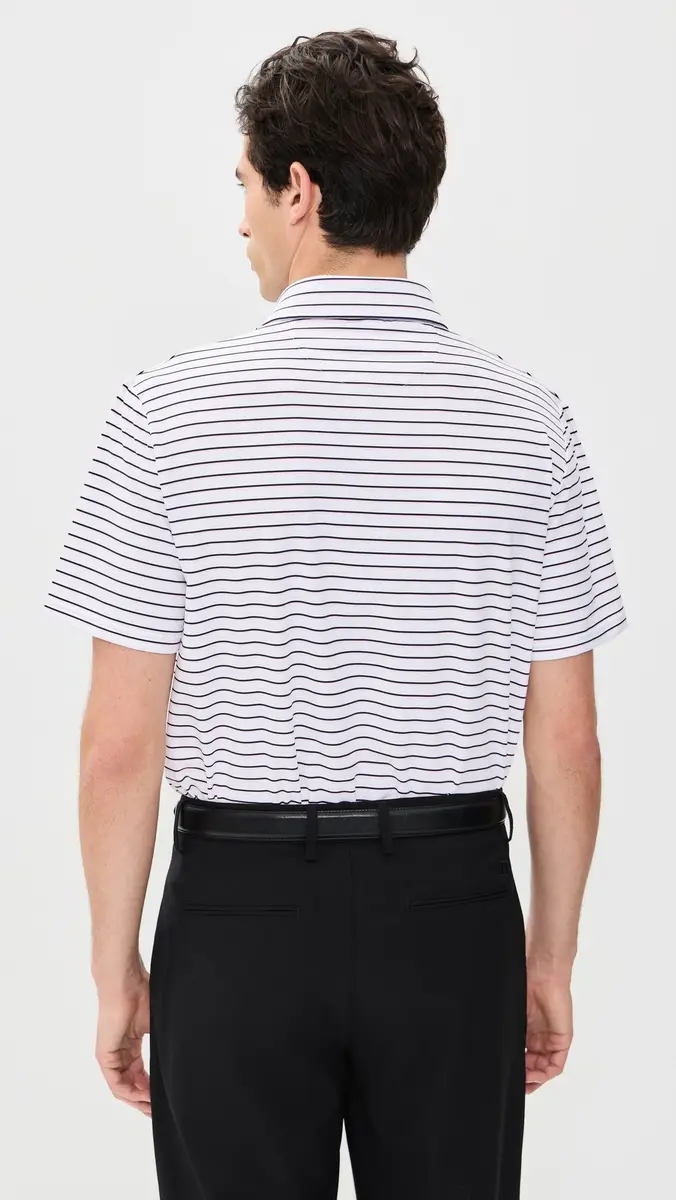 RLX Ralph Lauren Thin Multi Stripe Tour Pique Polo | Thumbnail 3 RLX Ralph Lauren Thin Multi Stripe Tour Pique Polo | Thumbnail 3