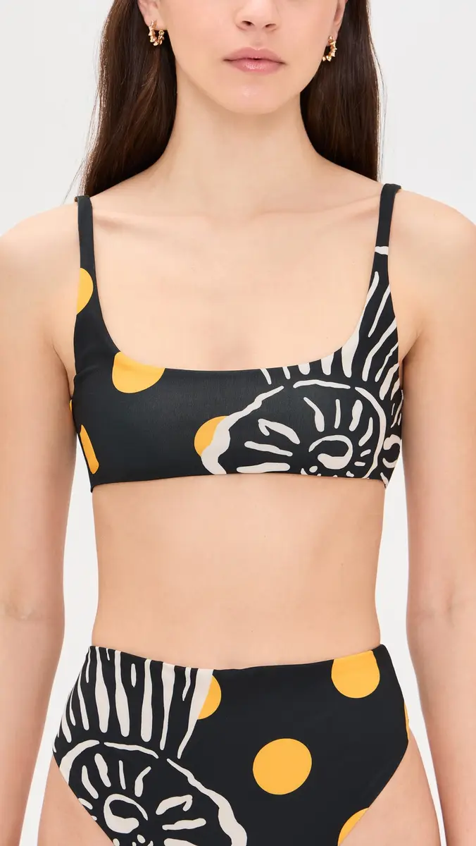 Cala de la Cruz Berenice Bikini Top Calicobw | Thumbnail 3 Cala de la Cruz Berenice Bikini Top Calicobw | Thumbnail 3