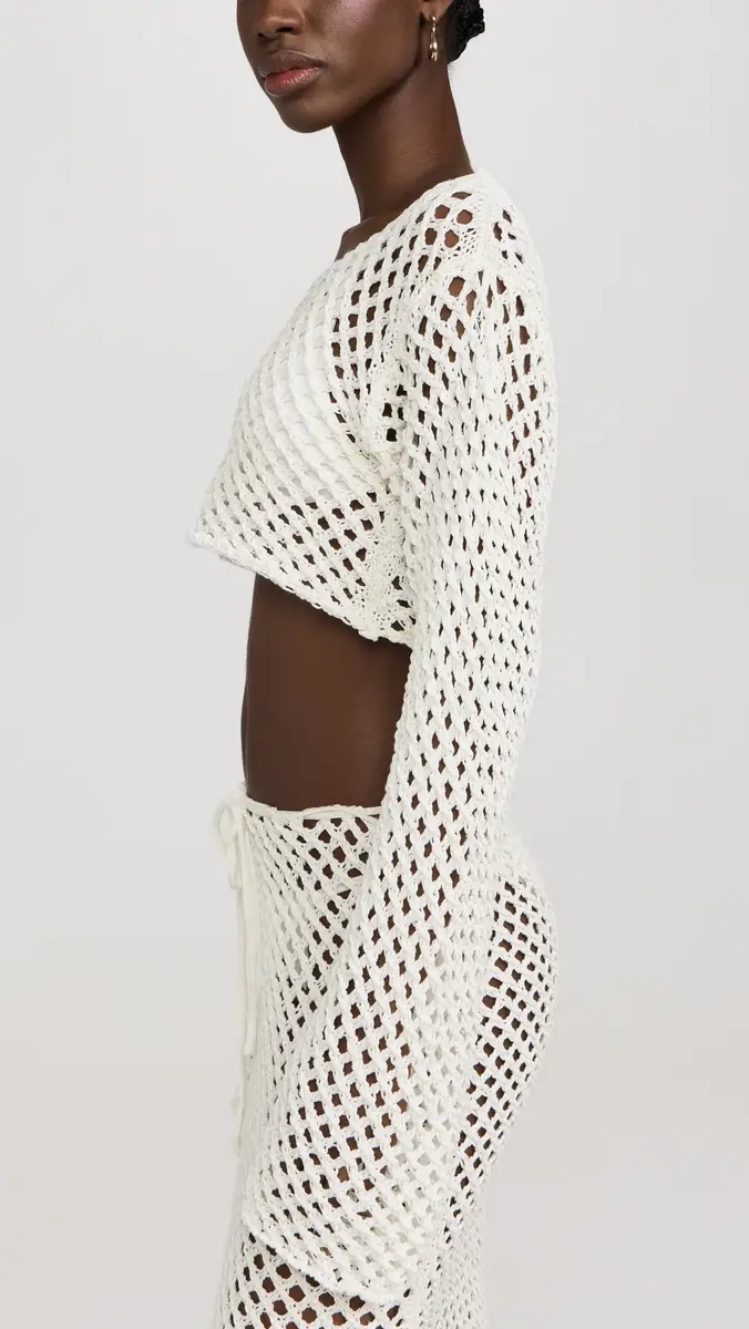 Bananhot Magen Knitted Shirt White | Thumbnail 4 Bananhot Magen Knitted Shirt White | Thumbnail 4