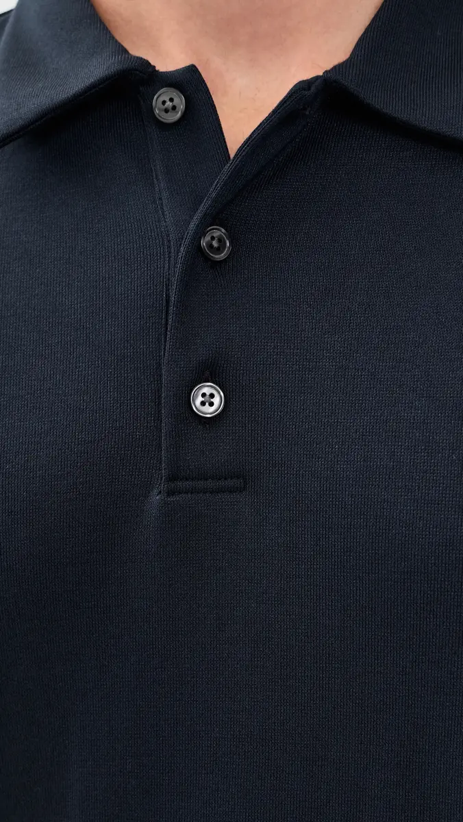 Theory Bron Polo in Modal Jersey Baltic | Thumbnail 6 Theory Bron Polo in Modal Jersey Baltic | Thumbnail 6