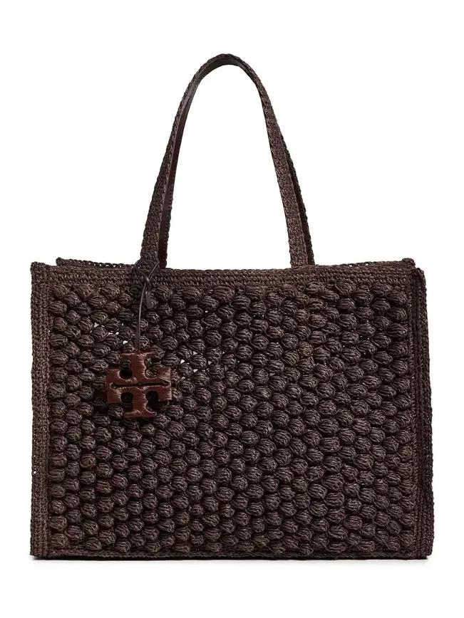 Ella Hand Crochet Popcorn Stitch Large Tote Bag Ella Hand Crochet Popcorn Stitch Large Tote Bag