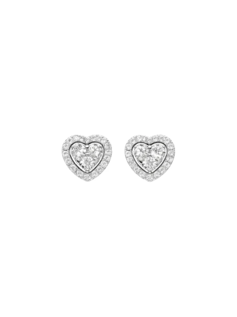 0.635ct Diamond 18K Gold Heart Stud Earrings 0.635ct Diamond 18K Gold Heart Stud Earrings