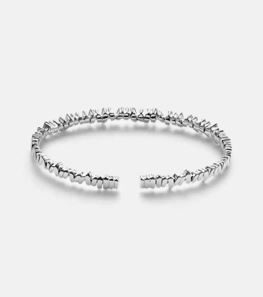 Suzanne Kalan Classic 18kt white gold bangle with diamonds | Thumbnail 2 Suzanne Kalan Classic 18kt white gold bangle with diamonds | Thumbnail 2
