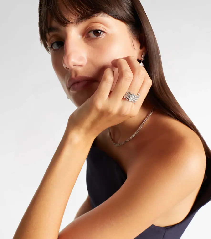 Suzanne Kalan Classic Milli 18kt white gold ring with diamonds | Thumbnail 3