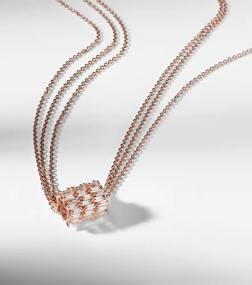 Suzanne Kalan Roundel 18kt rose gold necklace with diamonds | Thumbnail 4 Suzanne Kalan Roundel 18kt rose gold necklace with diamonds | Thumbnail 4