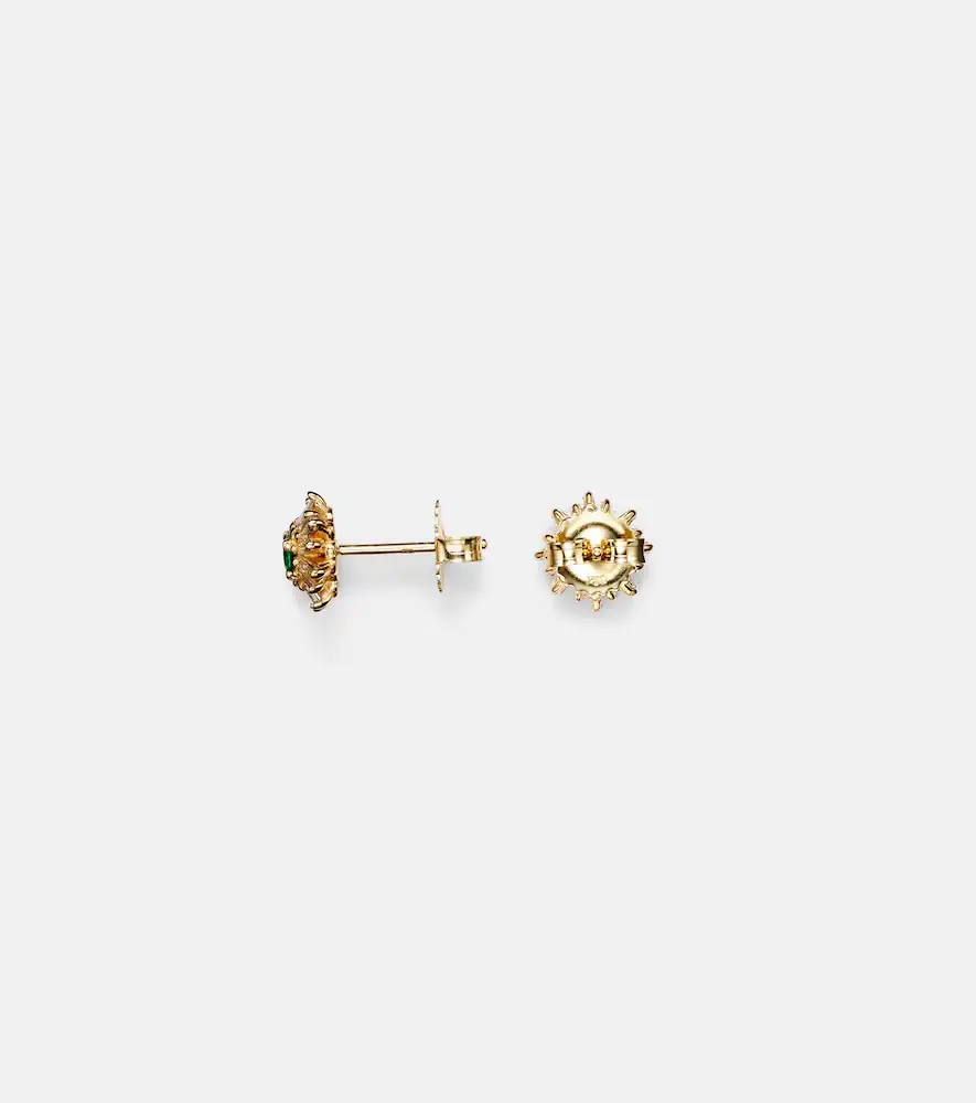 Suzanne Kalan 18kt gold earrings with diamonds and emeralds | Thumbnail 2 Suzanne Kalan 18kt gold earrings with diamonds and emeralds | Thumbnail 2