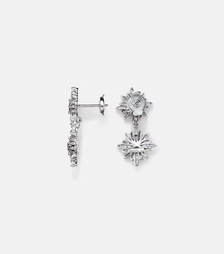 Suzanne Kalan 18kt white gold drop earrings with diamonds | Thumbnail 2 Suzanne Kalan 18kt white gold drop earrings with diamonds | Thumbnail 2