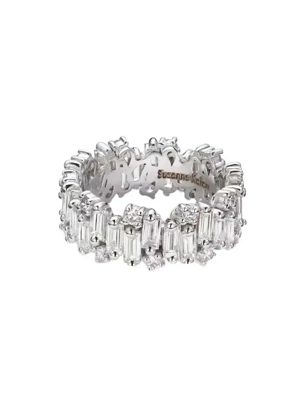 Shimmer Audrey 18kt white gold ring with diamonds