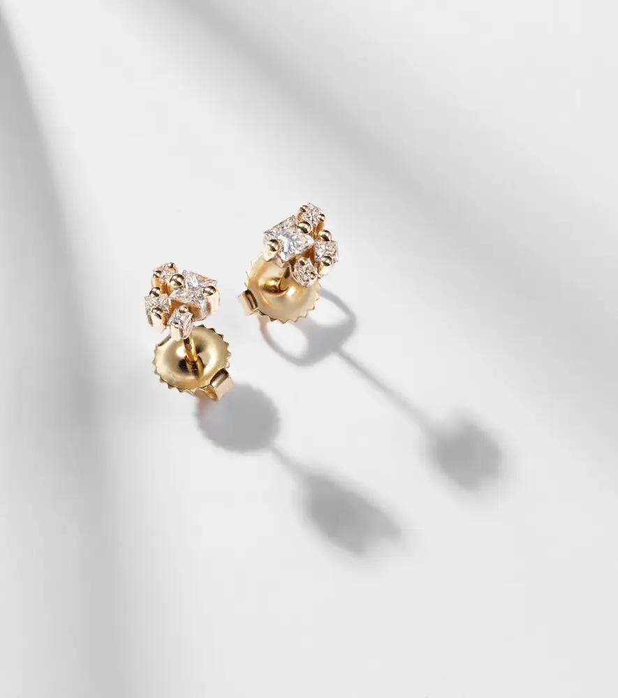 Suzanne Kalan 18kt gold earrings with diamonds | Thumbnail 5 Suzanne Kalan 18kt gold earrings with diamonds | Thumbnail 5