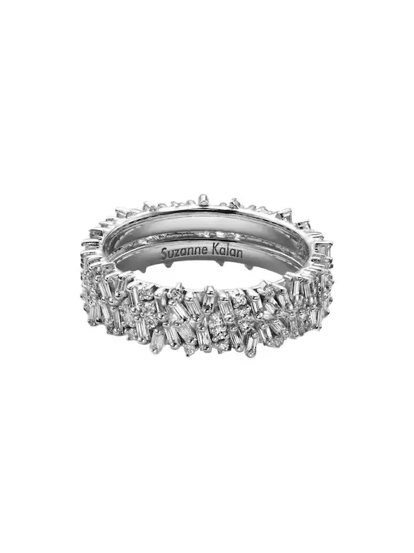 Icon Mini 18kt white gold tech ring jackets with diamonds Icon Mini 18kt white gold tech ring jackets with diamonds