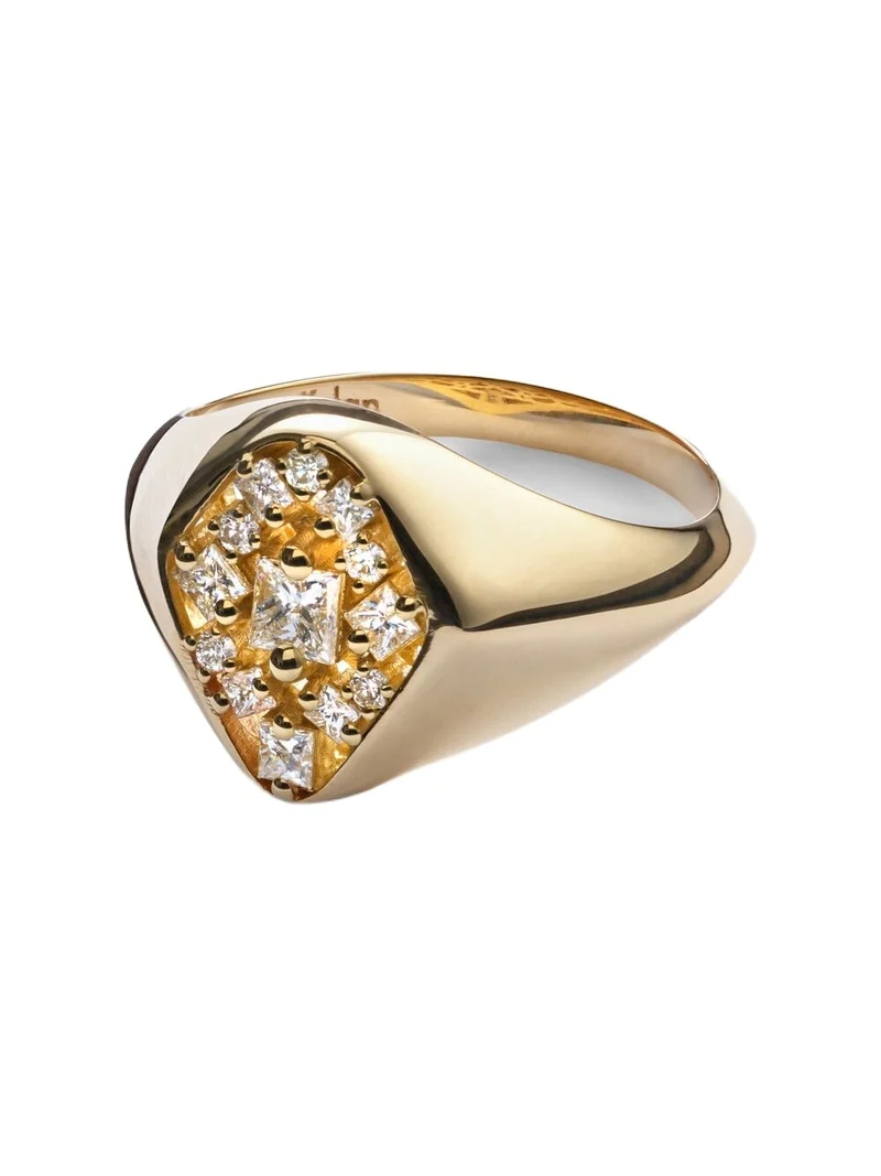 Suzanne Kalan La Fantaisie 18kt gold ring with diamonds