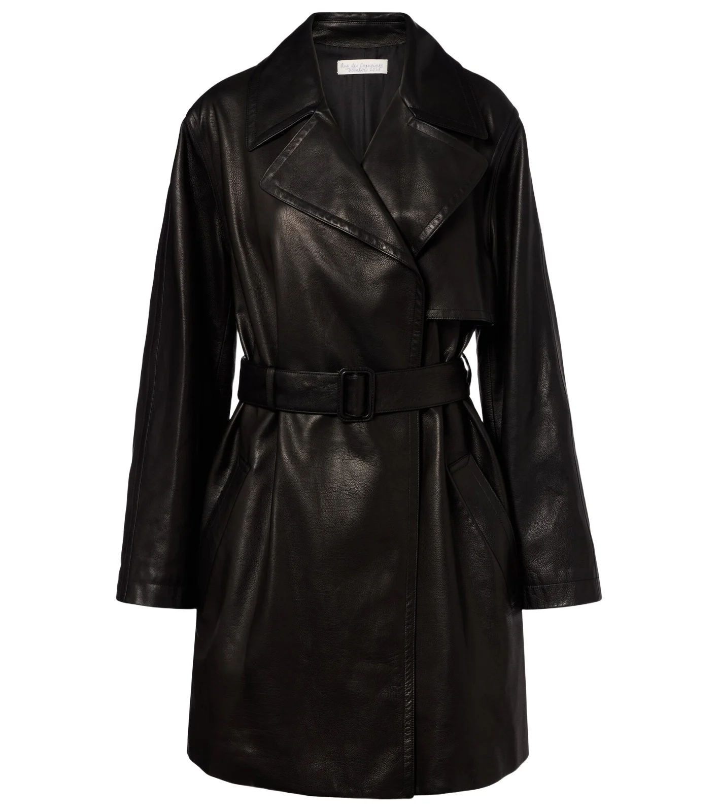 The Row Siempra leather coat