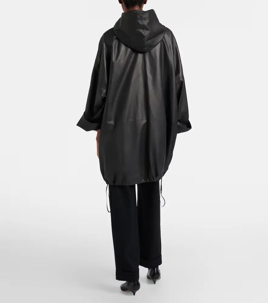The Row Cassandre leather coat | Thumbnail 4 The Row Cassandre leather coat | Thumbnail 4