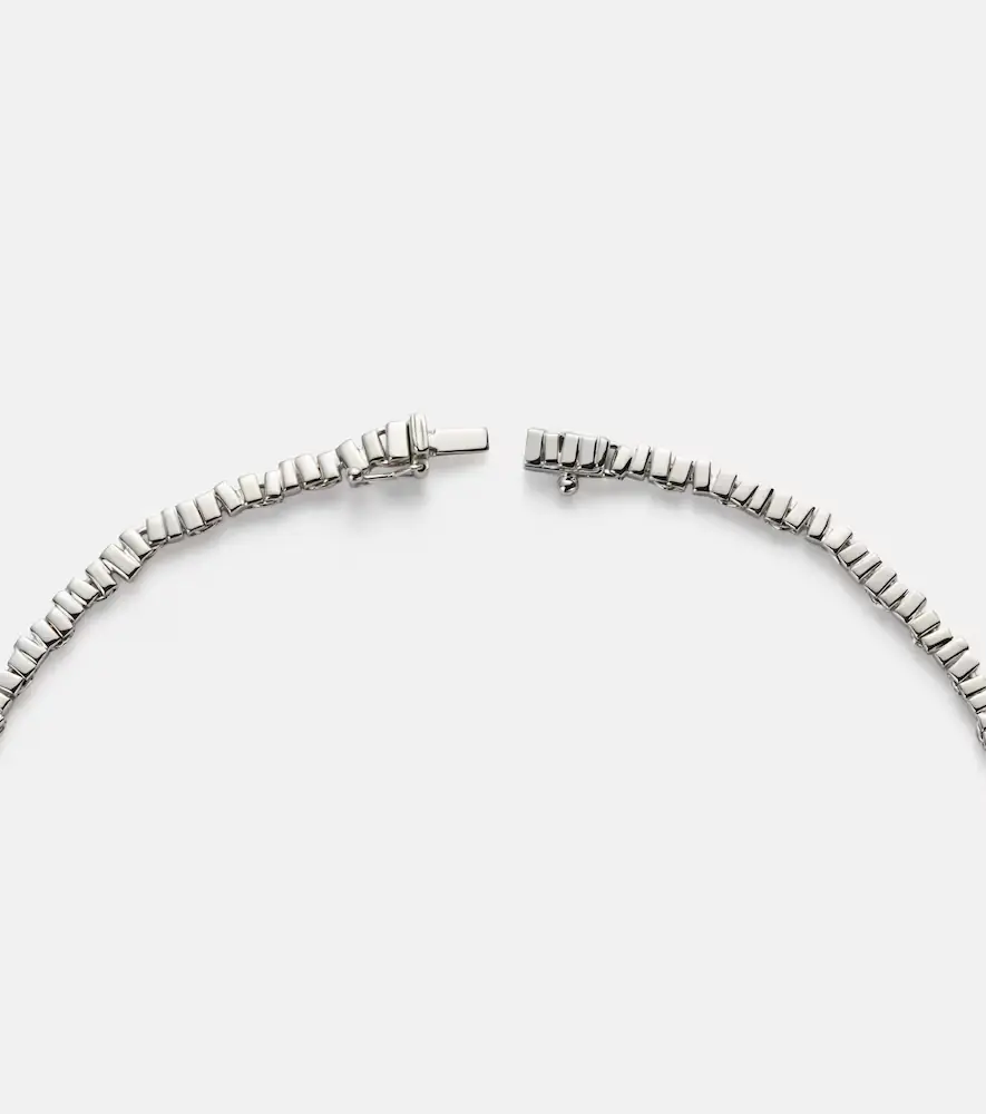 Suzanne Kalan Mini 18kt white gold tennis necklace with diamonds | Thumbnail 2