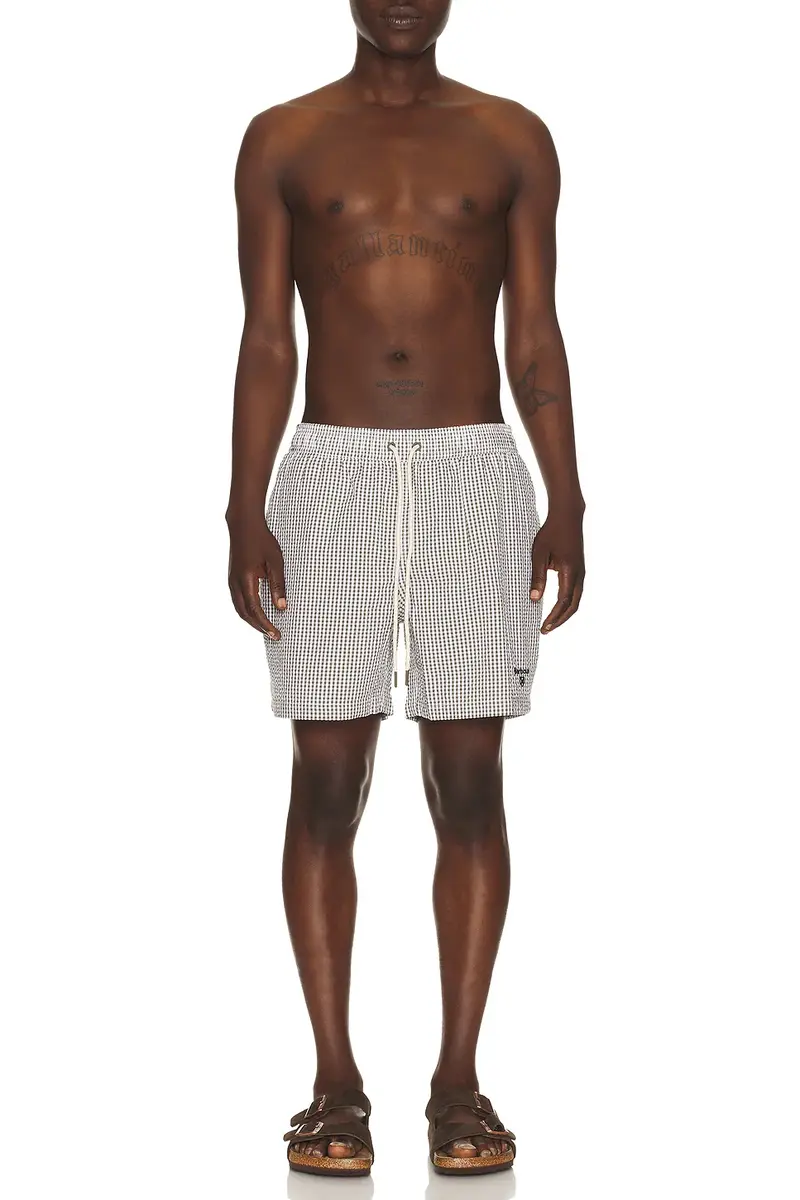 Barbour Gingham Seersucker Swim Short | Thumbnail 3