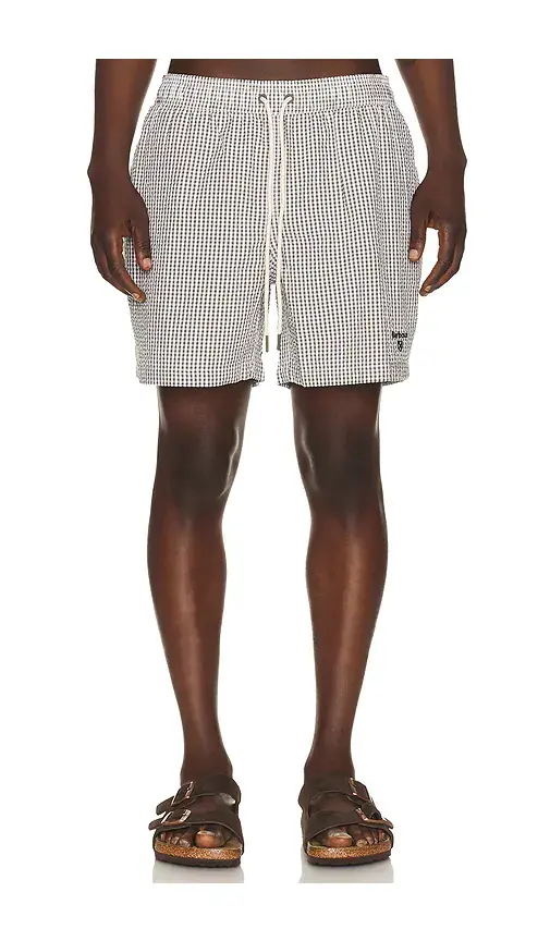 Barbour Gingham Seersucker Swim Short | Thumbnail 6