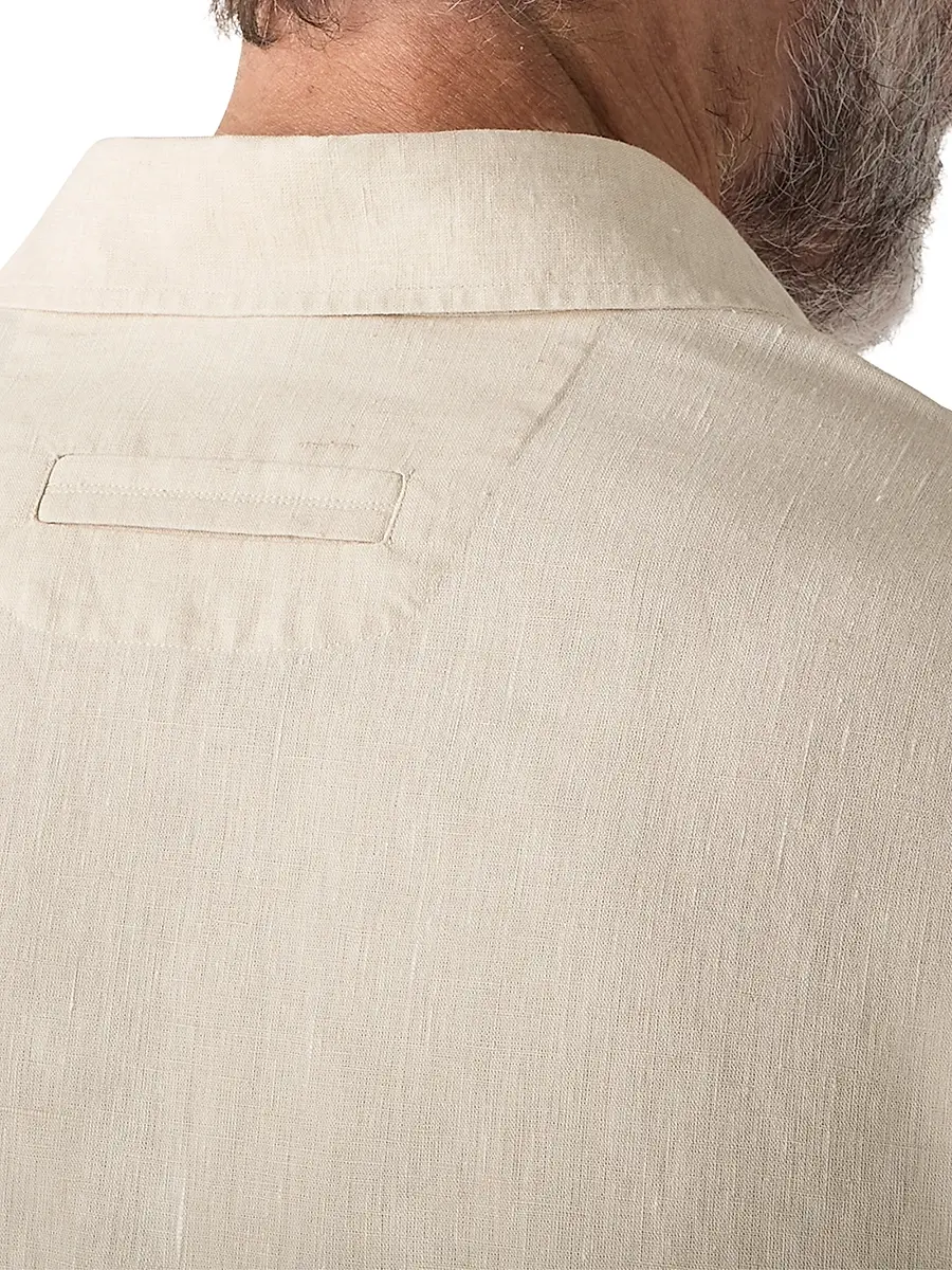 Zegna Men's Oasi Lino Polo Shirt | Thumbnail 4 Zegna Men's Oasi Lino Polo Shirt | Thumbnail 4