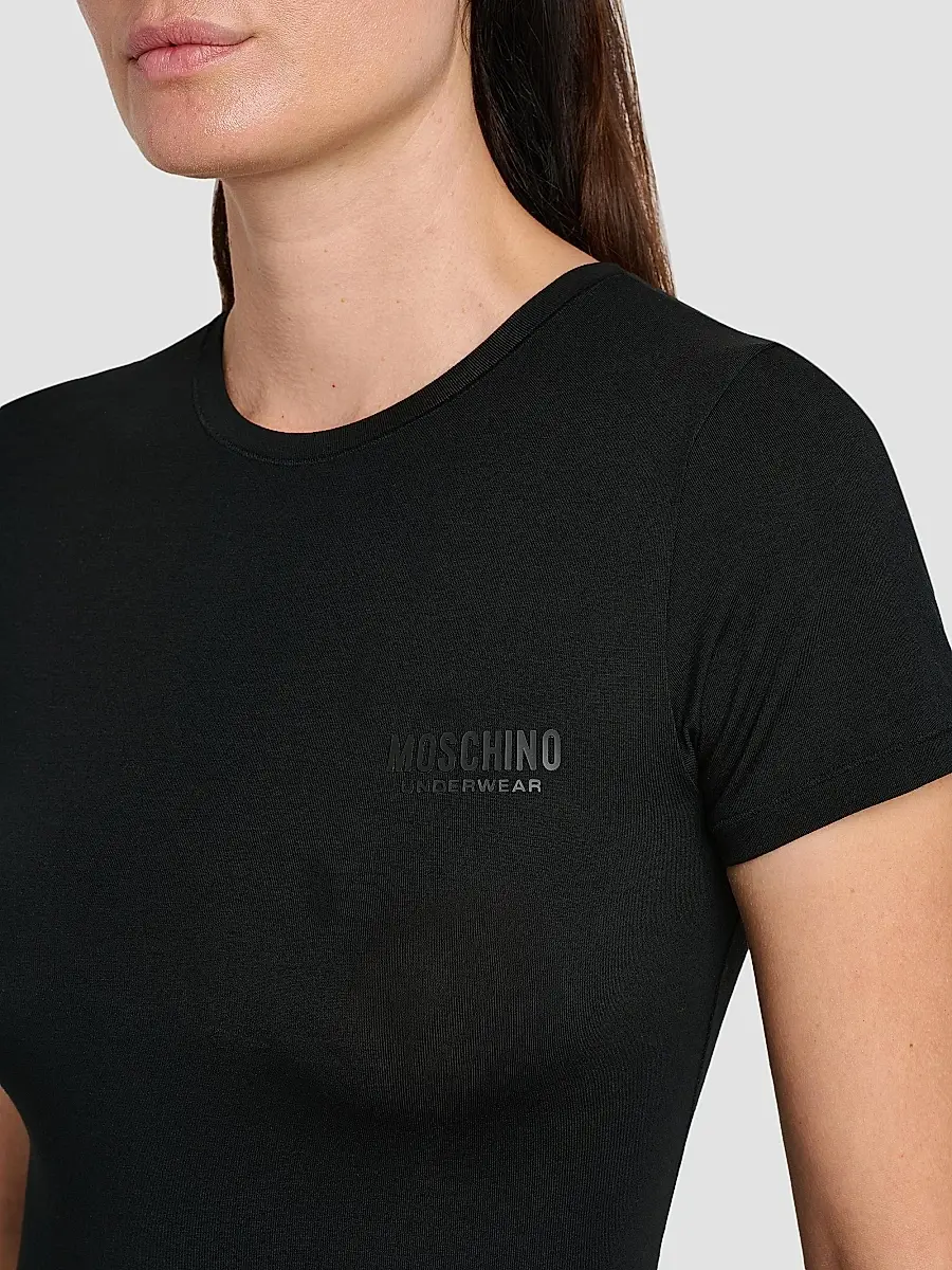 MOSCHINO Women's 2-Pack Logo Cotton-Blend T-Shirt Set | Thumbnail 9